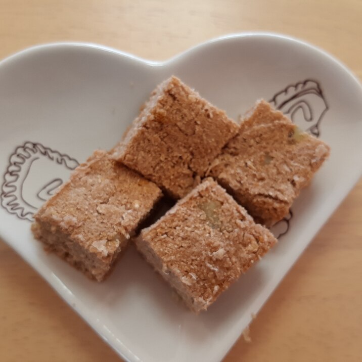 食物繊維たっぷり　さつまいもとおからのココアケーキ